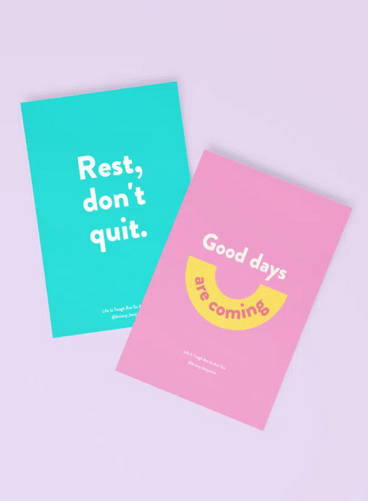 Life Is Tough (But So Are You) - Digital Postcard Set