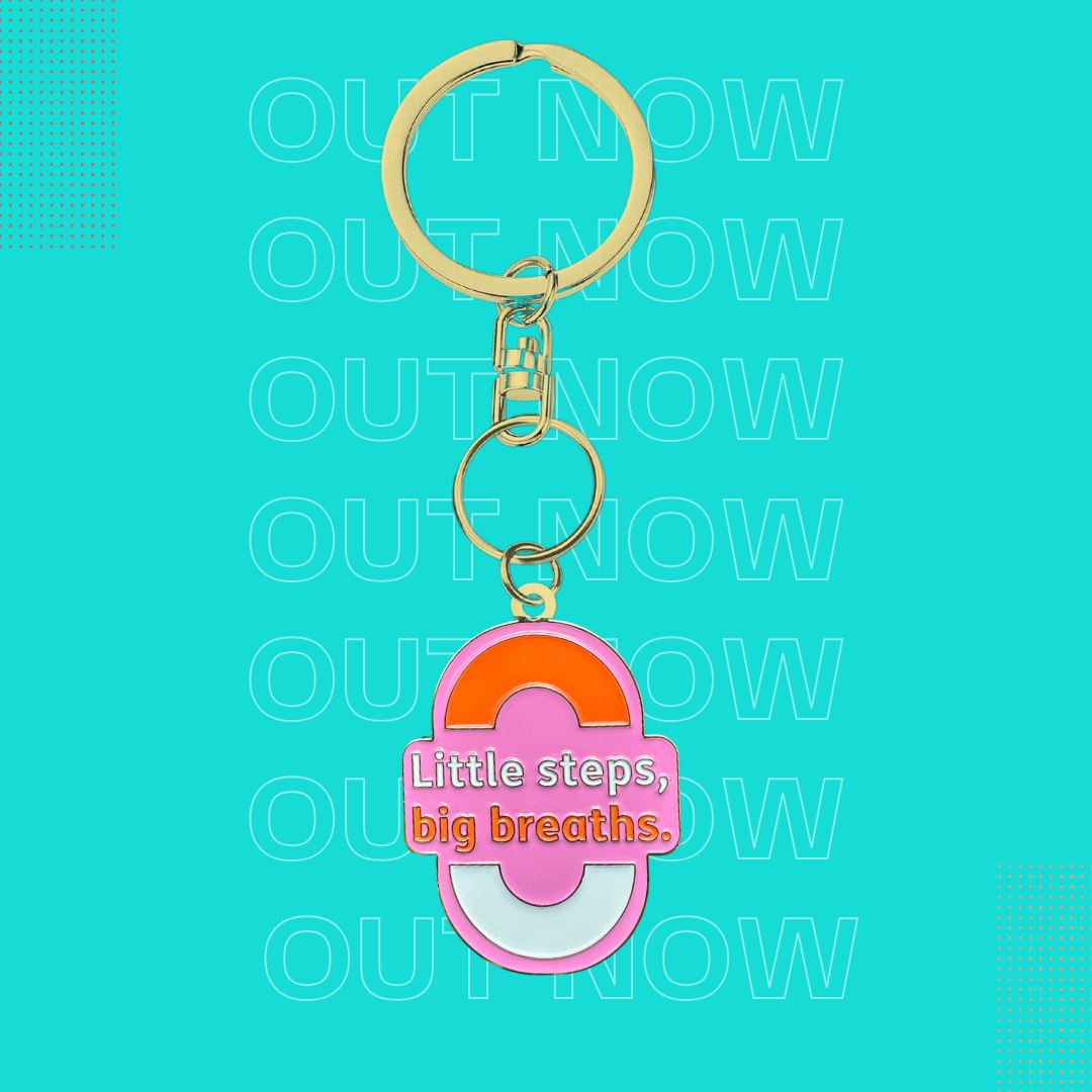 Little steps, Big Breaths Keyring